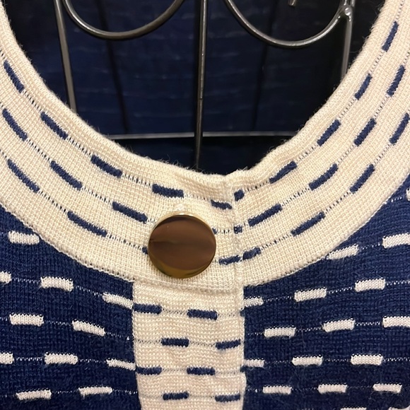 Like New Kate Spade Striped Sweater Nautical Dress M 8 10 12 - Picture 4 of 9